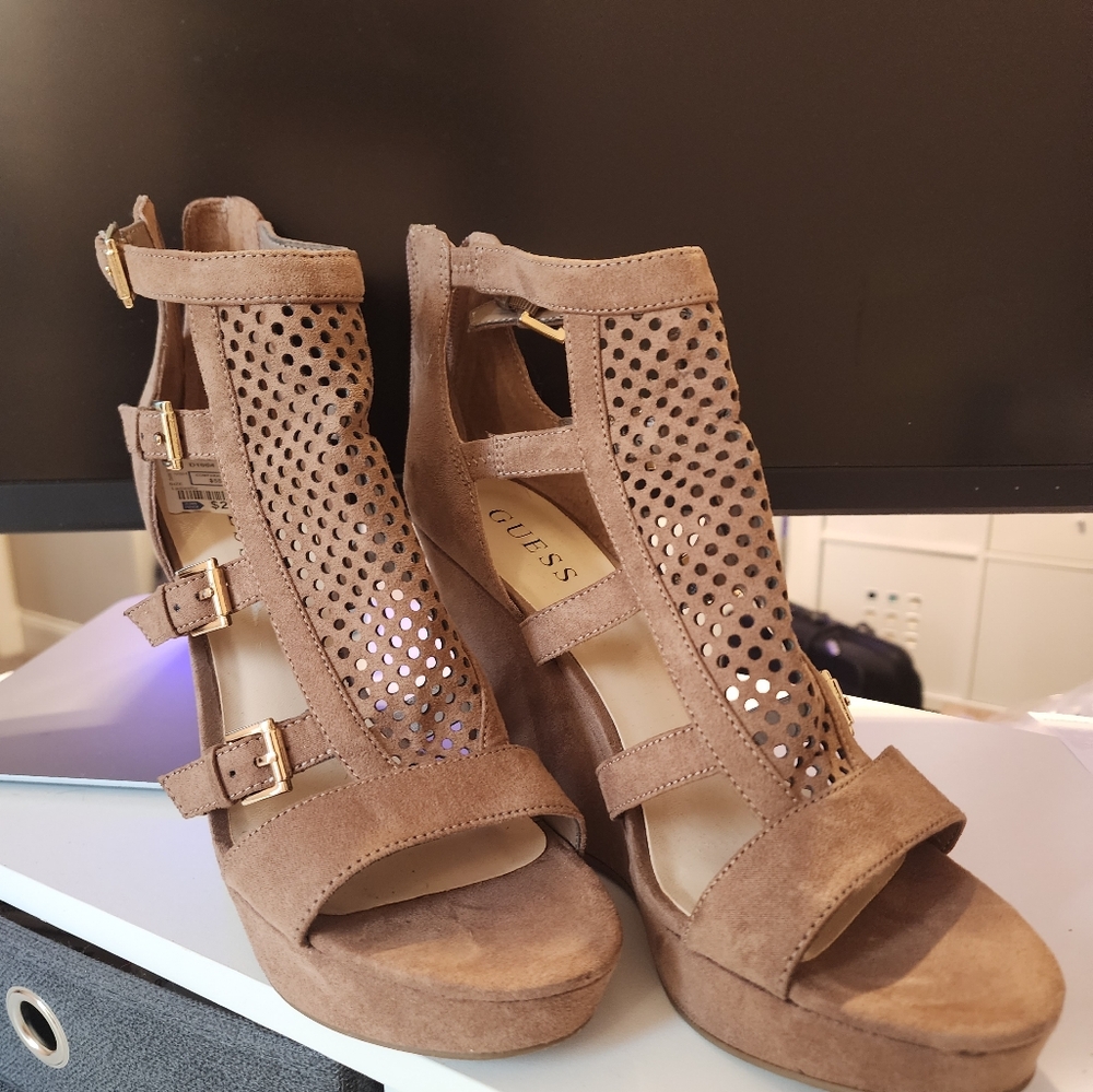 Vintage Guess Microsuade Wedges